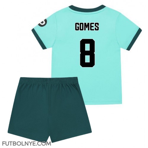 Camiseta Wolves Joao Gomes #8 Visitante Equipación para niños 2025-26 manga corta (+ pantalones cortos)